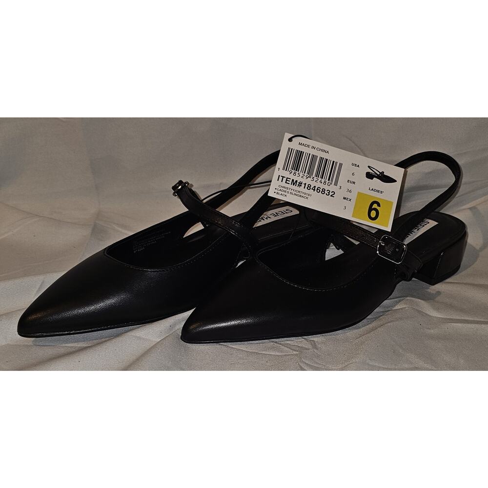 Steve Madden Women's Christyy Pointed Toe Slingback Pumps - Picture 3 of 6